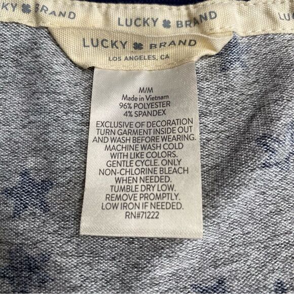 Lucky Brand Soft Two Piece Celestial Pajama Set Tank & Shorts Stars Sz M - Picture 7 of 12